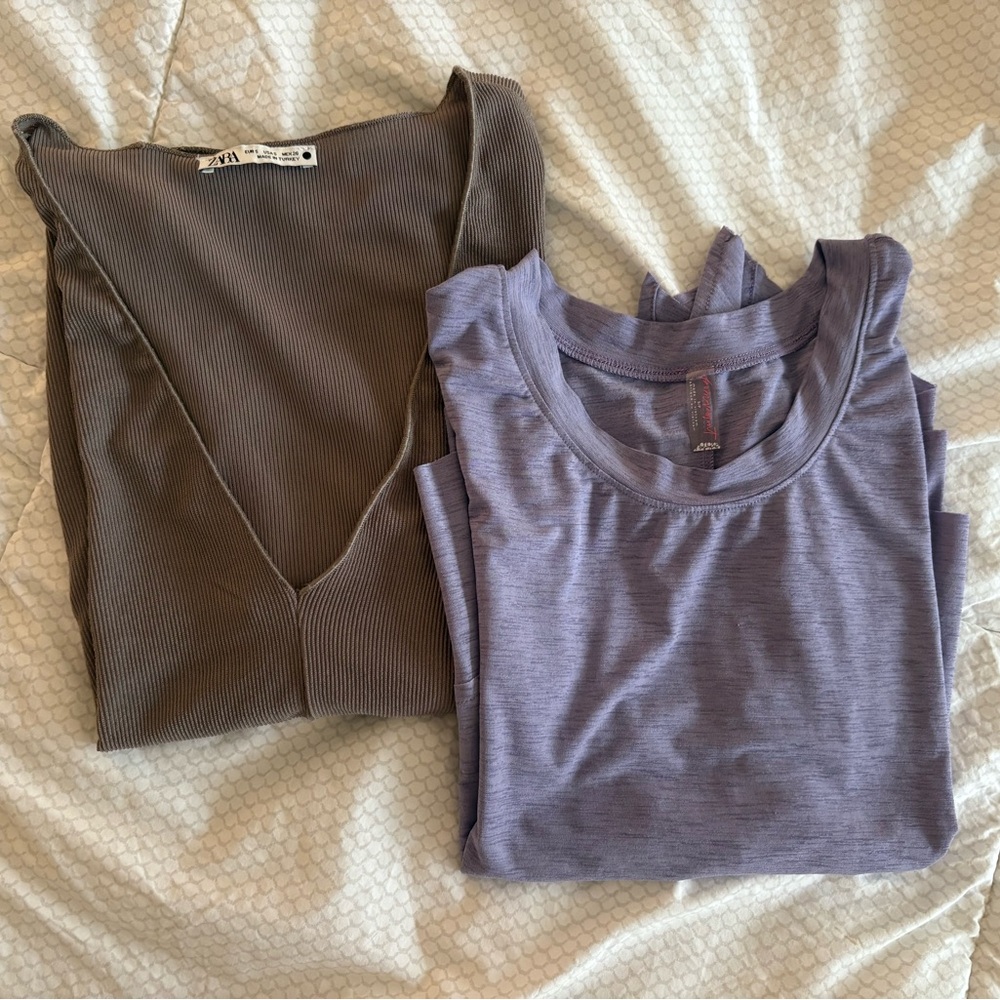 Free People & Zara casual tops bundle